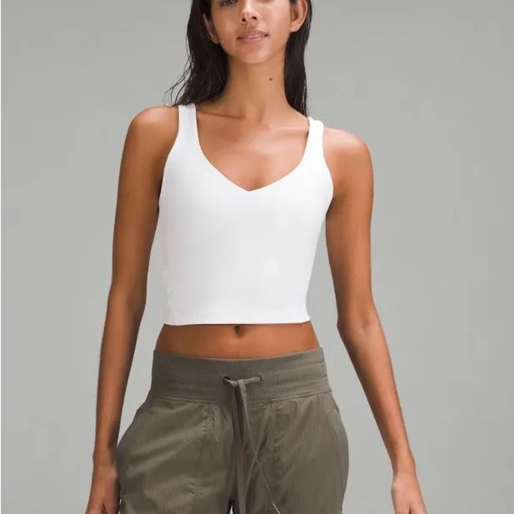 lululemon white align tank top size 4